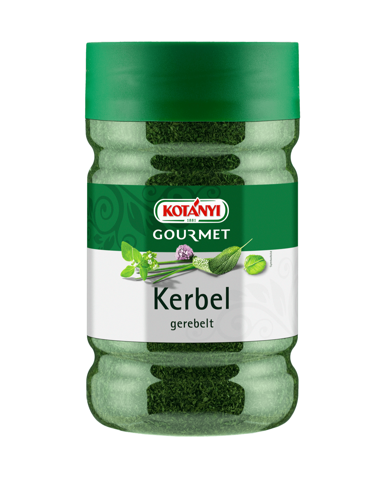 Kotányi Gourmet Kerbel gerebelt in der 1200ccm Dose