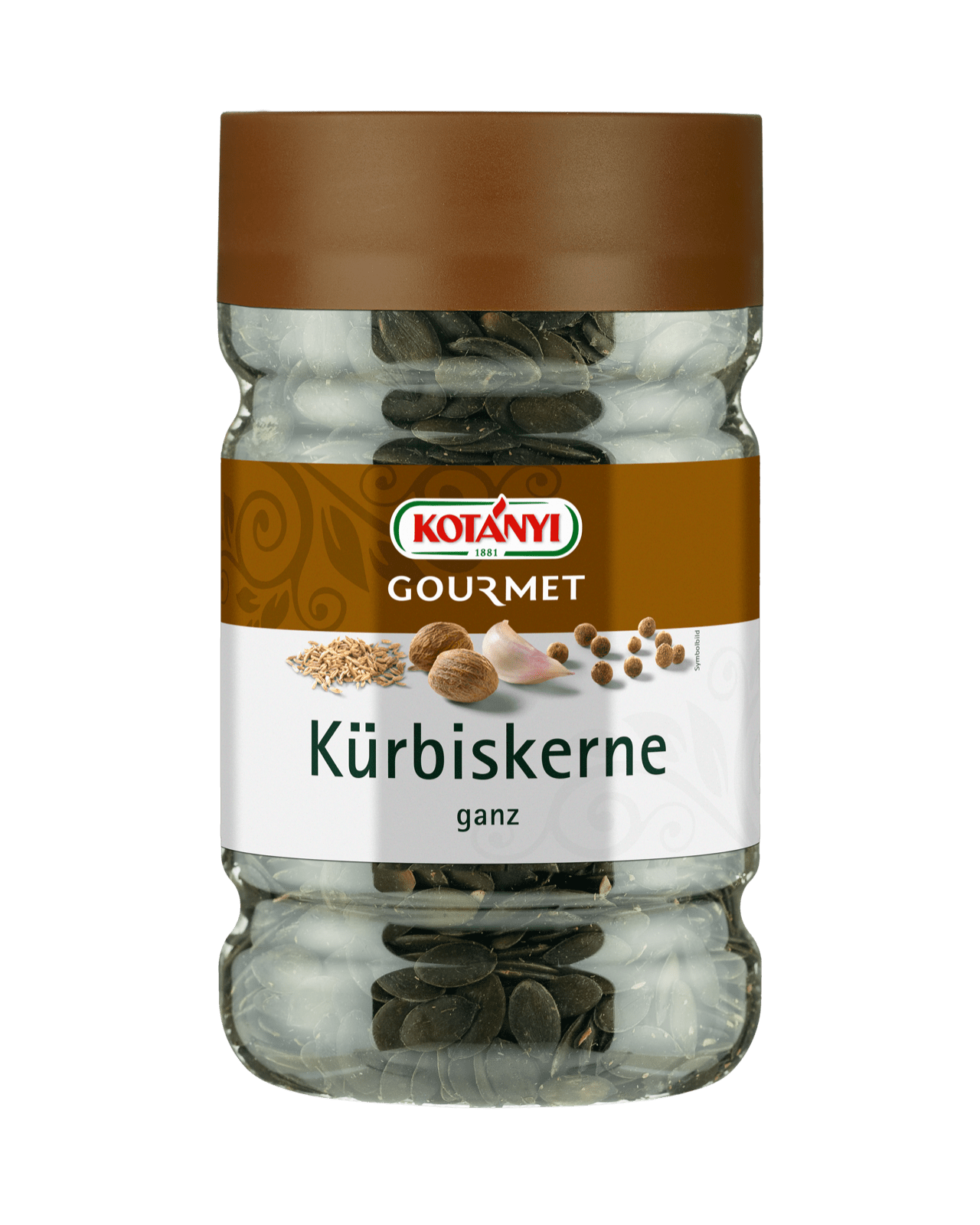 Kotányi Gourmet Kürbiskerne ganz in der 1200ccm Dose