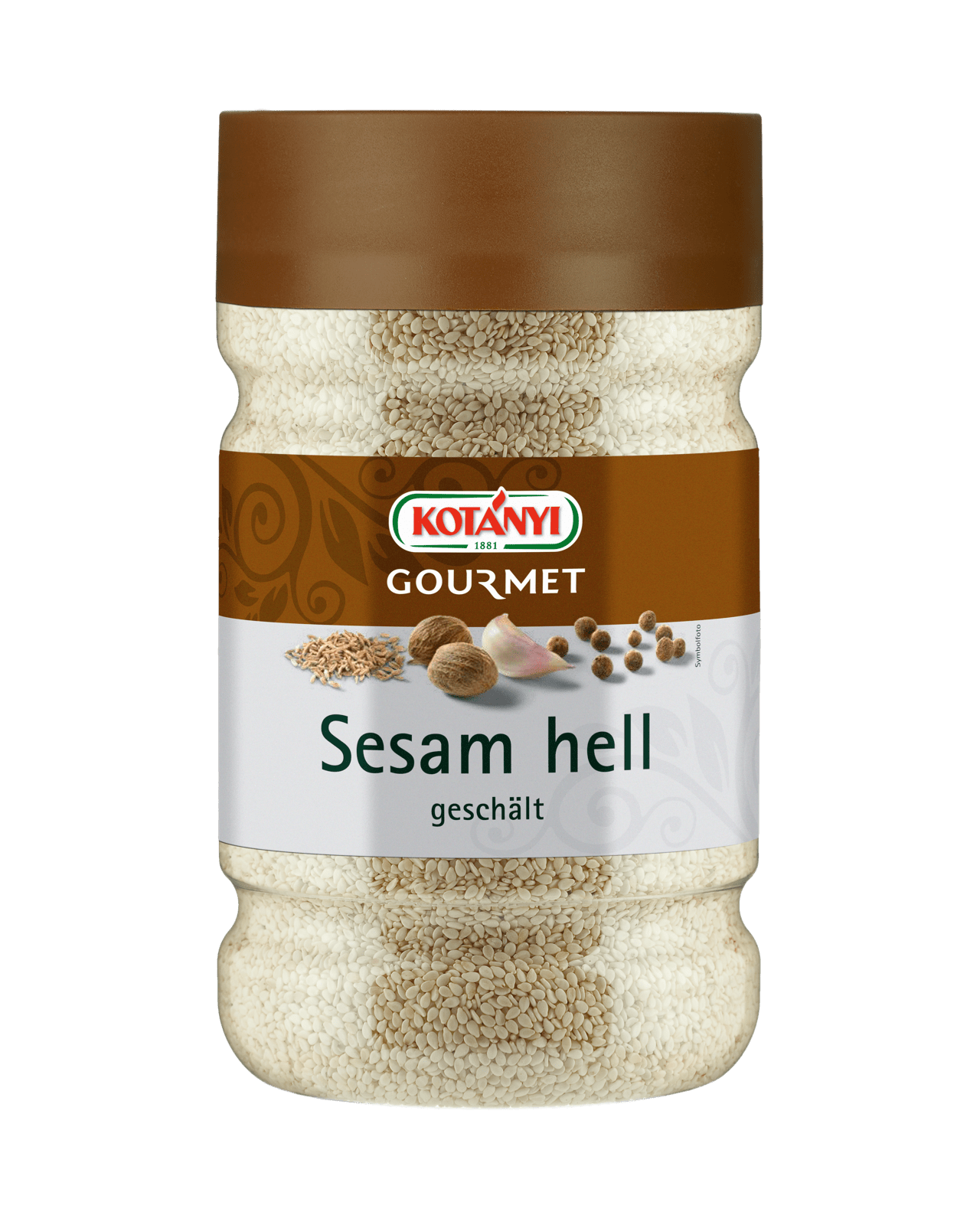 Kotányi Gourmet Sesam Hell geschält in der 1200ccm Dose