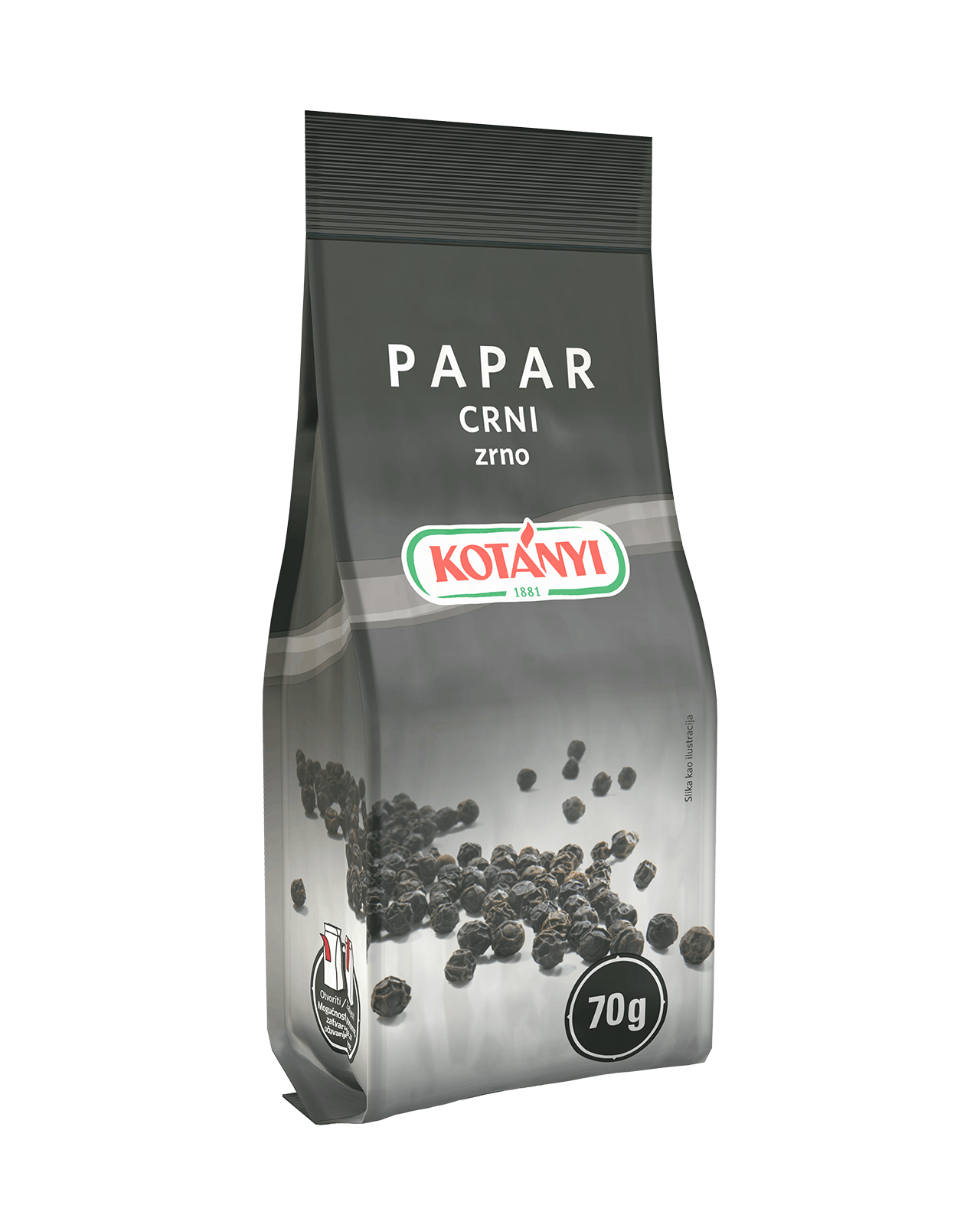 096308 Kotanyi Papar Crni Zrno B2c Stock Bag