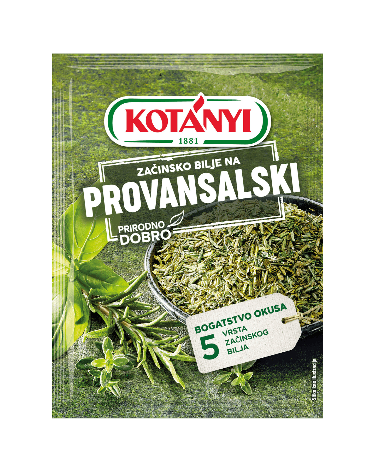 9001414015865 158608 Kotányi Provansalska Mješavina Začinskog Bilja Mješavina Začinskog Bilja Hr Pouch Vs