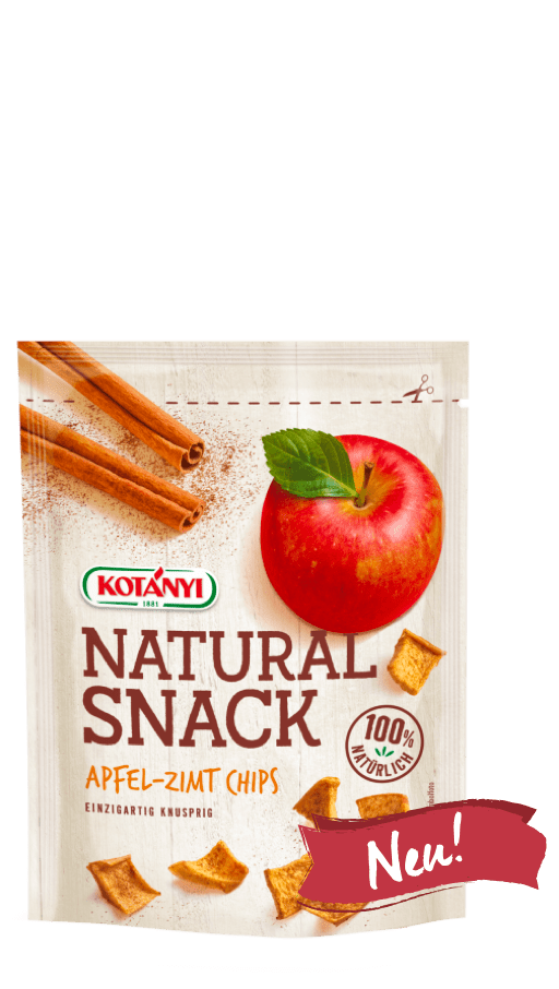 Packshot der Apfel-Zimt Chips