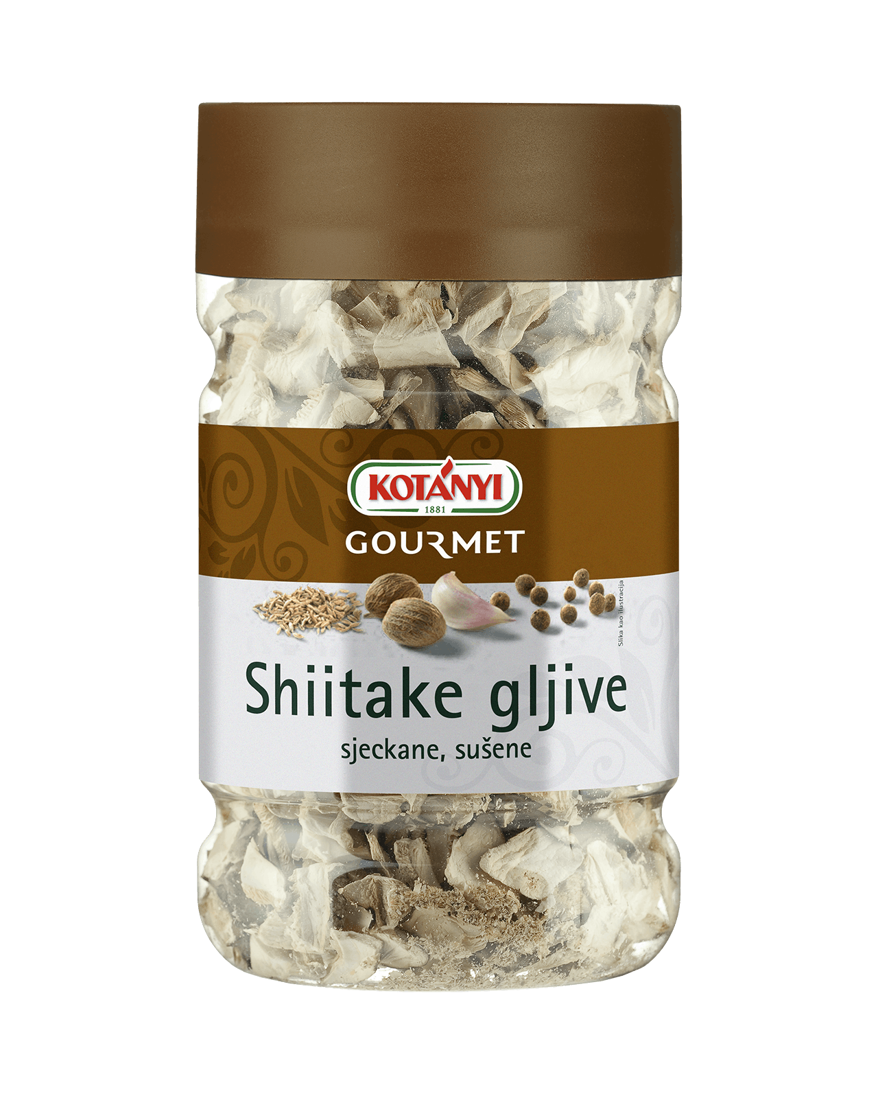 255508 Kotanyi Shiitake Gljive B2b Jar 1200ccm