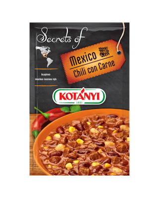 345408 Kotanyi Secrets Of Mexico Chilli Con Carne B2c Pouch