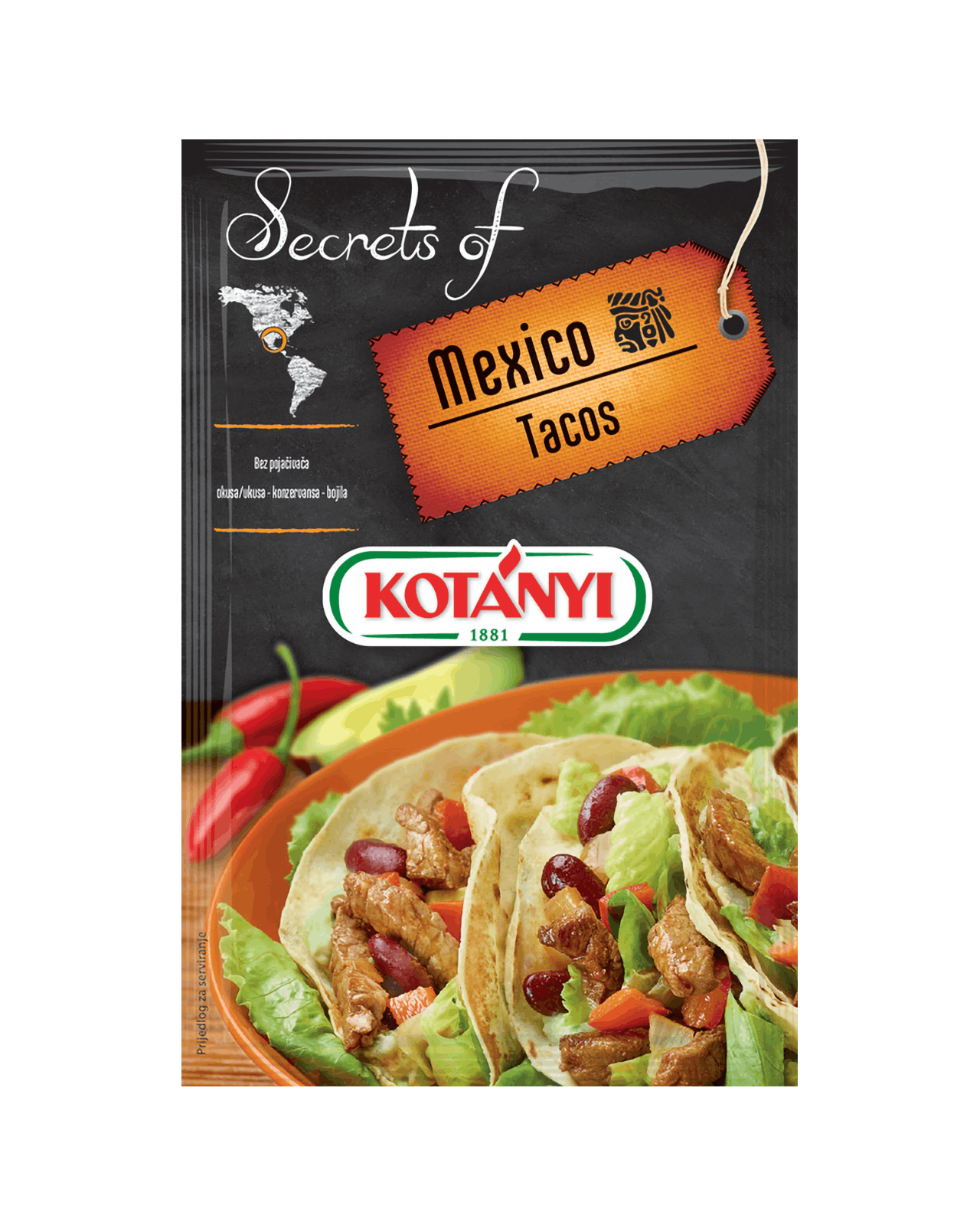 349908 Kotanyi Secrets Of Mexico Tacos B2c Pouch