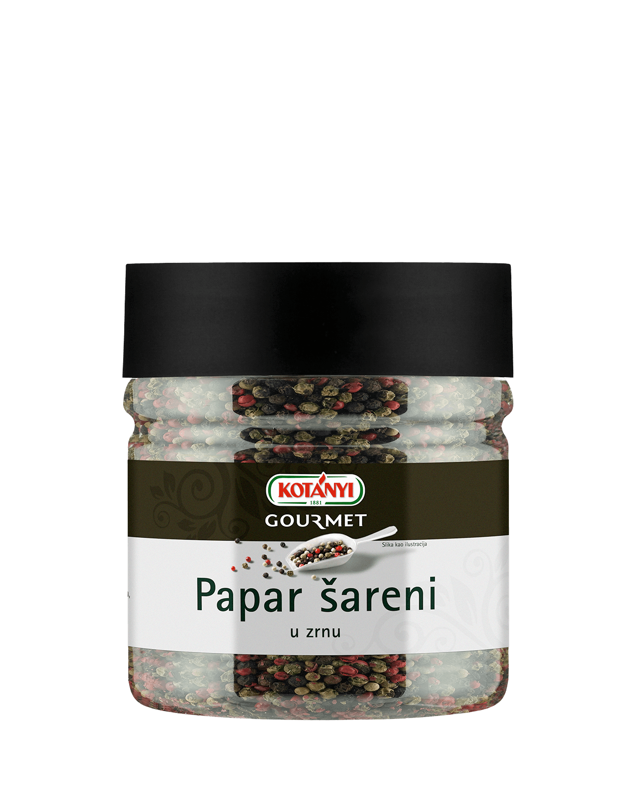 734308 Kotanyi Papar Sareni Zrno B2b Jar 400ccm