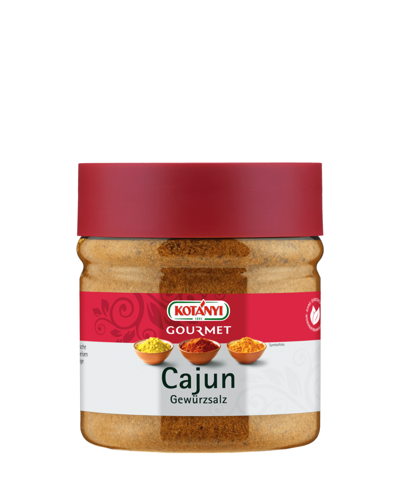 Cajun Gewuerzsalz Kotanyi Gourmet 400ccm Dose 739301