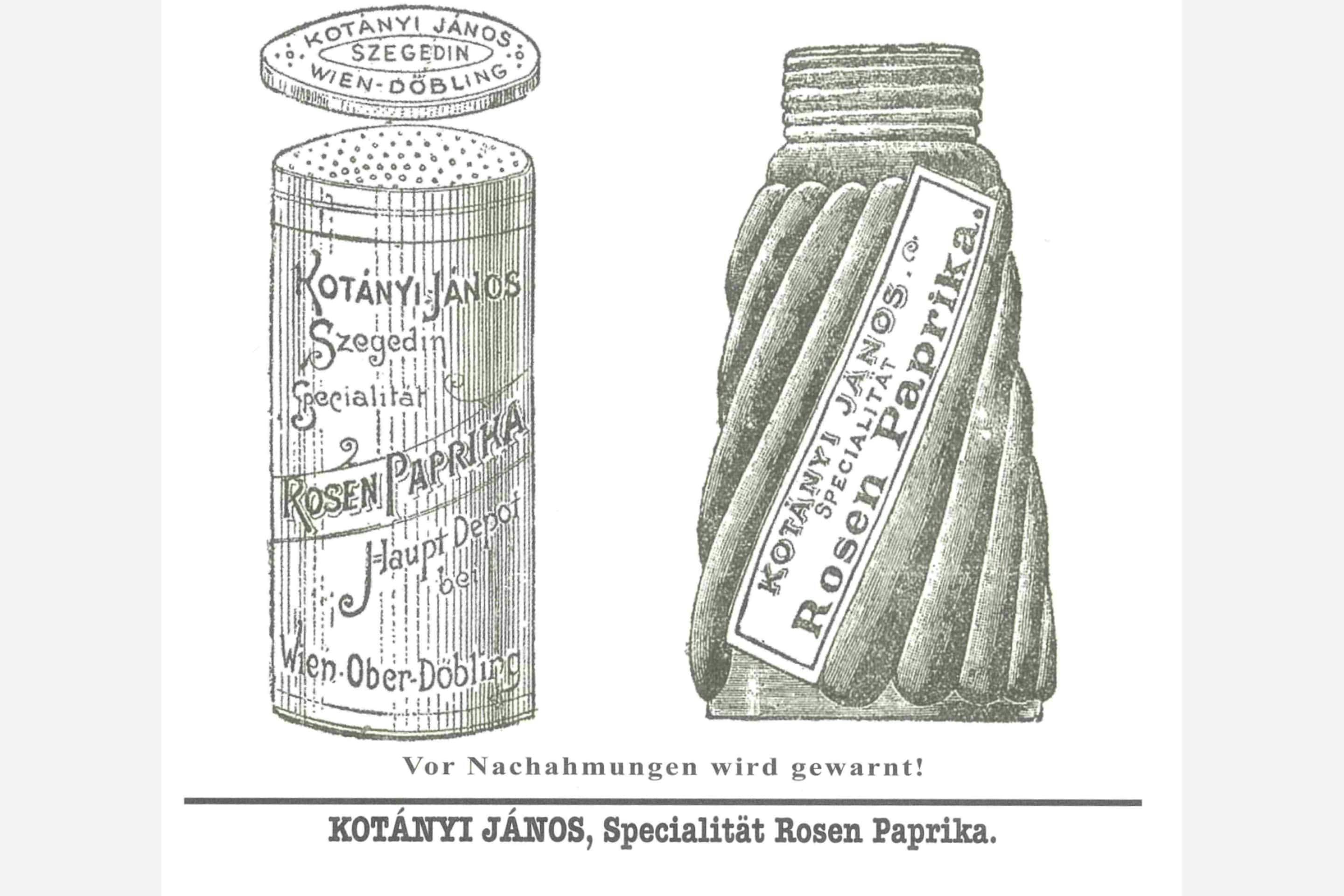 Doza za posipanje paprike Kotányi iz 1900.