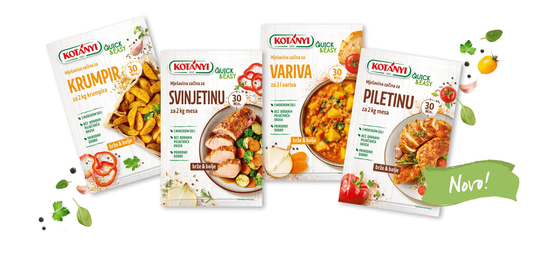 Discover a variety of spice mixes for Quick & Easy meals.