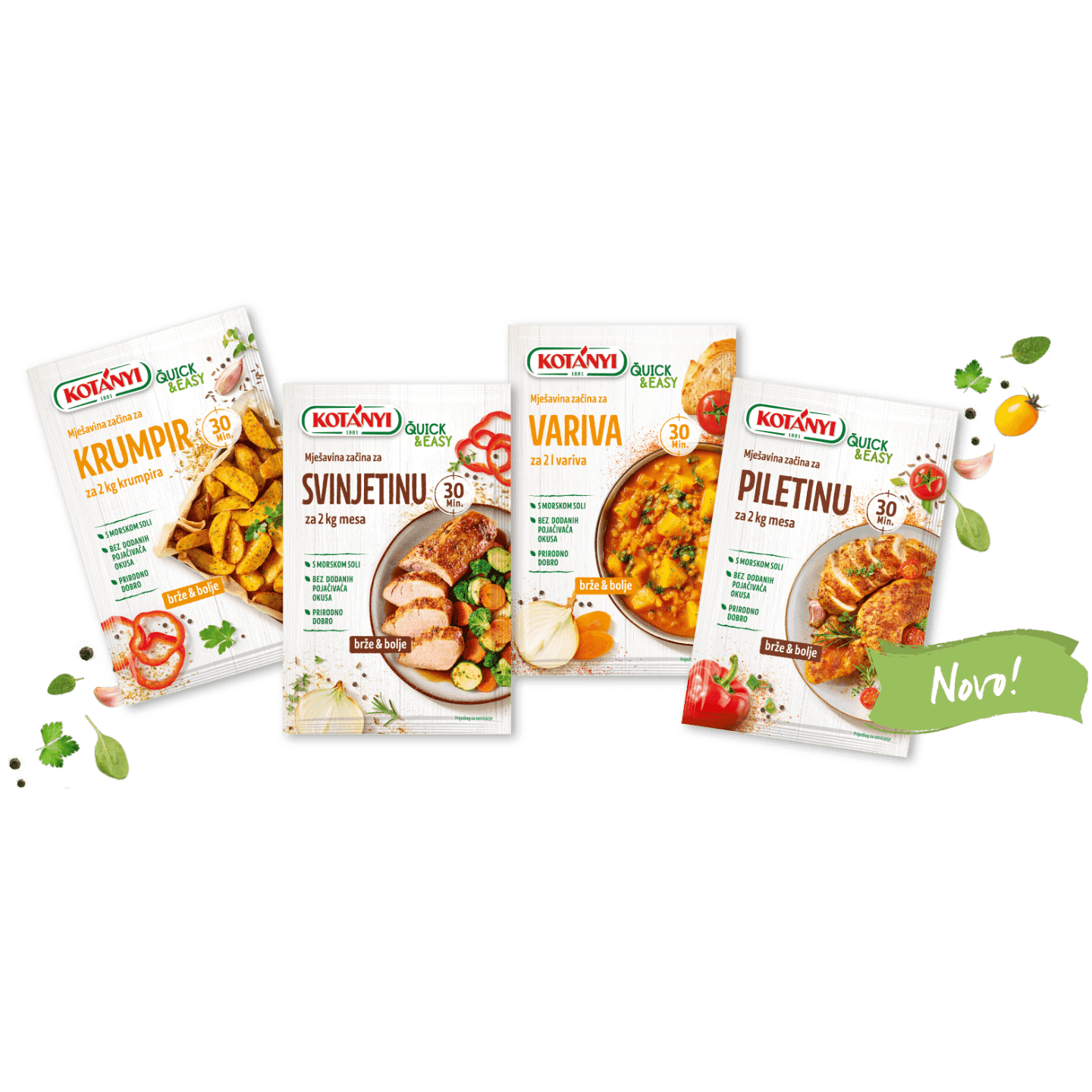 Discover our 8 new spice mixtures: Quick & Easy