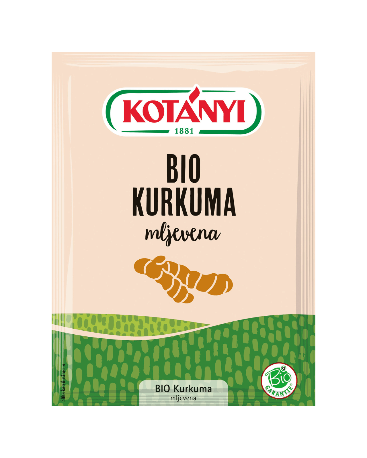 9001414019115 191108 Kotányi Bio Kurkuma Mljevena Hr Pouch Vs