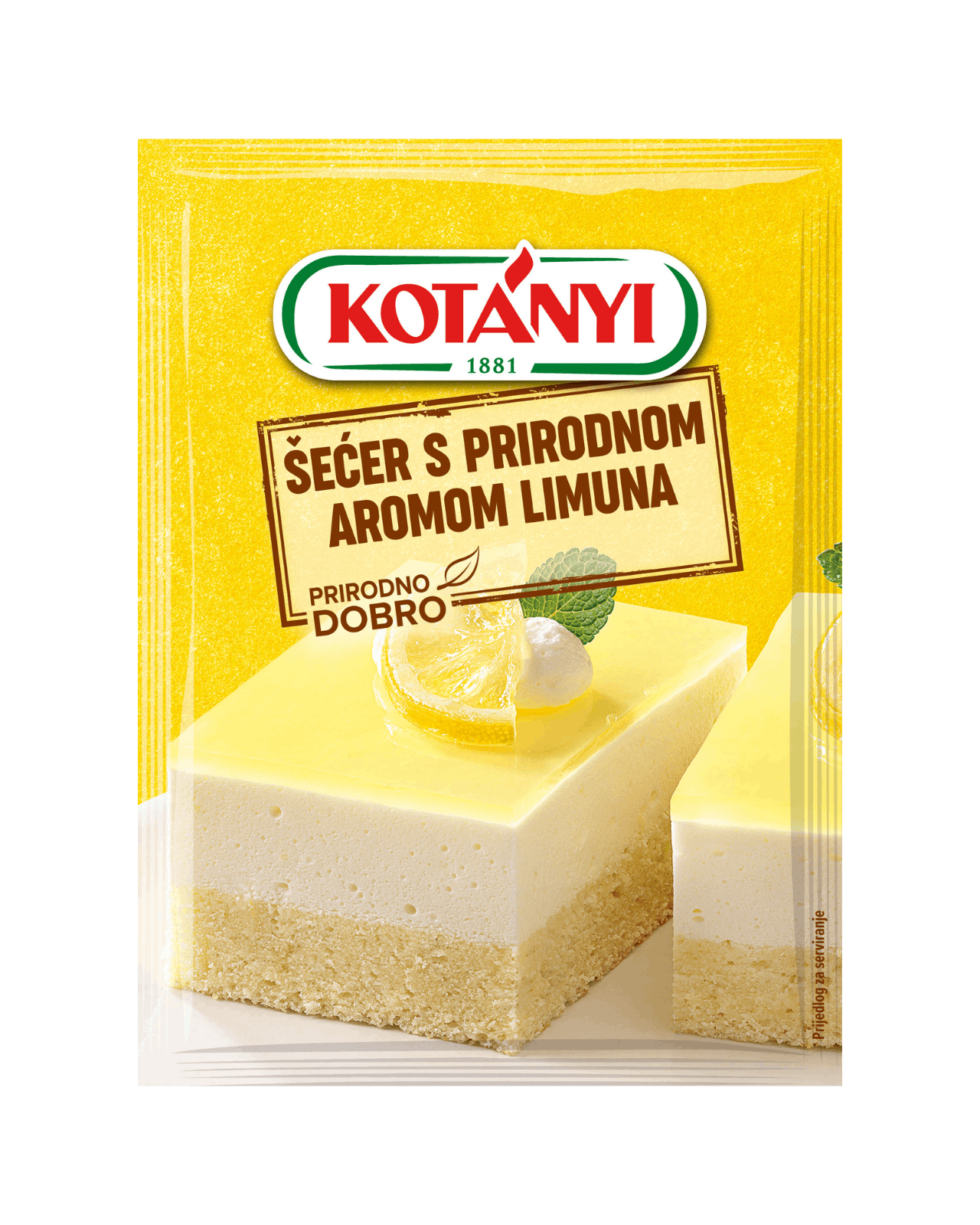 9001414711804 118008 Kotányi Šećer s prirodnom aromom limuna Hr Pouch Vs